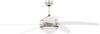 vidaXL Dekorativer Deckenventilator mit Leuchtmittel 128 cm Weiß 50538 Bild 4