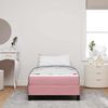 vidaXL Boxspringbett mit Matratze Rosa 90 x 200 cm Stoff 3398670 Bild 3