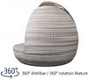 Liegeinsel Piccadilly Lounge White Wash Duo Weaving mit 360°-Drehtechnik Bild 4