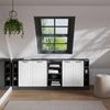 Dachschrägenschrank-Set Rion Weiß Landhaus 210 cm 5er Set Schrankkorpuss 60 cm Tiefe Vicco Bild 3