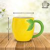 matches21 HOME & HOBBY Tasse Kaffeetassen Zitrone, 3er Set Teetasse mit Henkel, 3-tlg, Porzellan, Gelbe 3D Frucht Kaffeebecher 360 ml Bild 2