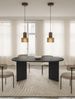 Selsey 'Ovo' Ausziehbarer Esstisch, rund, 110–190 x 110 cm, Holzoptik Esche Portland Bild 2