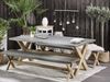 Gartentisch Set OLBIA Beton 200x100x75 cm Grau Bild 3