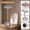 Lapalife LED Nachttischlampe LED Tischlampe Kabellos Akku, Dimmbar, 3 Farbtemperatur, LED fest integriert, Silber Tischleuchte USB Aufladbar für Nachttisch Esstisch Schreibtisch Bild 4