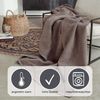 Ibena Porto XL Tagesdecke warm & waschbar, Baumwollmischung, Taupe, 180x200 cm Bild 2