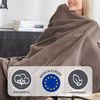 Ibena Porto XL Tagesdecke warm & waschbar, Baumwollmischung, Taupe, 180x200 cm Bild 3