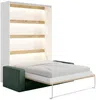 Vente-unique - RAPILI Bett Holz, Platte BeigeWeiß - B 133 cm239,2 cm x H 225,2 cm x L 200 cm Bild 3