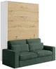 Vente-unique - RAPILI Bett Holz, Platte BeigeWeiß - B 133 cm239,2 cm x H 225,2 cm x L 200 cm Bild 4