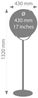 LED-Leuchtglobus 43,5 cm „Apollo Light Flex“ – Dimmbar, drehbar & mit Relief sil... Bild 2