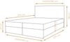 AX LIVING Sevdayla Boxspringbett mit Bettkasten 140x200 Bett Schwarz Bild 4