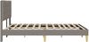 vidaXL Bettrahmen mit Kopfteil Taupe 120 x 190 cm Stoff 42027574 Bild 5