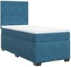 vidaXL Boxspringbett mit Matratze Blau 90x190 cm Samt 3293084 Bild 5