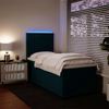 vidaXL Boxspringbett mit Matratze Blau 90x190 cm Samt 3293084 Bild 4