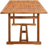vidaXL Garten-Esstisch 220x90x75 cm Massivholz Akazie 315946 Bild 3