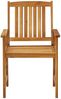 vidaXL Gartenstühle mit Kissen 4 Stk. Massivholz Akazie 3061186 Bild 5
