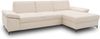 DOMO Collection Capelo FK, Ecksofa mit Schlaffunktion, mit Armlehnfunktion, Federkern, Microfaser creme, 297 x 160 cm Bild 2
