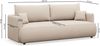 Selsey 'Ovo Mini' 3-Sitzer Schlafsofa mit Bettkasten, Chenille Easy-Clean, dunkelgrau Bild 5