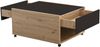 Couchtisch >Mitrovica< in Artisan Eiche Schwarz - 92x47,5x74cm (BxHxT) Bild 3