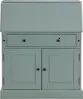 Vente-unique - CLEORE Büromöbel Holz, PlatteHolz, Platte Grün - B 40 cm x H 110,8 cm x L 93 cm Bild 3