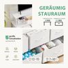 DUMOS Schubkastenkommode Stoffkommode mit Schubladen,Aufbewahrungsschrank,TV-Schrank, Schubladenkommode mit Ablagefläche Bild 4