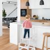 roba Montessori Lernturm aus Holz - Sicherer Tritthocker für Kinder - Bis 80 kg belastbar - Weiß Bild 3
