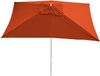 Ersatz-Bezug für Sonnenschirm Florida 3x4m, Sonnenschirmbezug Ersatzbezug, Polyester ~ terracotta Bild 5
