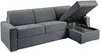 Vente-unique - CALITO Sofa Stoff GrauGrau - B 223 cm152 cm x H 93 cm x L 298 cm Bild 3