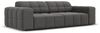 Micadoni Sofa Jennifer 3-Sitzer Samt Grau Bild 2