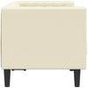 vidaXL Chesterfield-Sofa 2-Sitzer Creme Kunstleder 372660 Bild 5