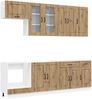 vidaXL Kücheneinheit KALMAR 8 pcs Artisan-Eiche Holzwerkstoff 3438192 Bild 2