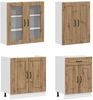 vidaXL Kücheneinheit KALMAR 8 pcs Artisan-Eiche Holzwerkstoff 3438192 Bild 3