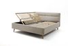 Stauraumbett >Lotte mit BK< Liegefläche 180x200 cm, beige, Stellmaß: 201x105x222cm (BxHxT) Bild 2