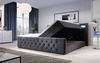 Boxspringbett Gloria mit LED und Stauraum 200x200 Grau H3 (70-100kg) Bild 5