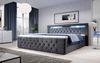 Boxspringbett Gloria mit LED und Stauraum 200x200 Grau H3 (70-100kg) Bild 4
