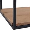 Wandregal HWC-Q81, Hängeregal Regal Holzregal Schweberegal, Industrial Shabby Tanne Holz Metall 21x104x18cm Bild 5