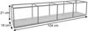 Wandregal HWC-Q81, Hängeregal Regal Holzregal Schweberegal, Industrial Shabby Tanne Holz Metall 21x104x18cm Bild 3