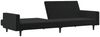 vidaXL Schlafsofa 2-Sitzer Schwarz Samt 375740 Bild 4