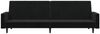 vidaXL Schlafsofa 2-Sitzer Schwarz Samt 375740 Bild 5