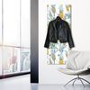 Queence Garderobe - "Golden P." Druck auf hochwertigem Arcylglas inkl. Edelstahlhaken und Aufhängung, Format: 50x120cm Bild 2