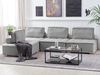 Ecksofa TIBRO Stoff Grau Rechtsseitig Bild 3