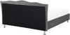 Bett Samtstoff dunkelgrau 180x200 cm METZ Bild 5