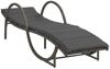 Sonnenliege 2 pcs, Gartenliege mit Tisch Grau Poly Rattan Bild 4