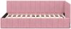 vidaXL Eckbettgestell mit Kopfteil Rosa 90 cm x 190 cm Samt 42016300 Bild 5