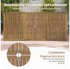 COSTWAY Gartentisch, Akazienholz Esstisch für 8 Personen, mit Schirmloch 200cm Bild 3