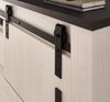 Aktenschrank Stove in weiß Pinie und anthrazit Landhaus 93 x 201 cm Bild 3