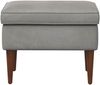 vidaXL Hocker Hellgrau 55 x 35 x 41 cm Samt 42029995 Bild 3