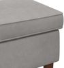 vidaXL Hocker Hellgrau 55 x 35 x 41 cm Samt 42029995 Bild 5