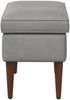 vidaXL Hocker Hellgrau 55 x 35 x 41 cm Samt 42029995 Bild 4