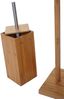 WC-Papierhalter HWC-B18, Klopapierhalter Toilettenrollenhalter Toilettenbürste, Bambus Bild 4