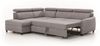Ecksofa Schlafsofa Sofa ANTON in Stoff Esito Dunkelgrün Ottomane Links Bild 3